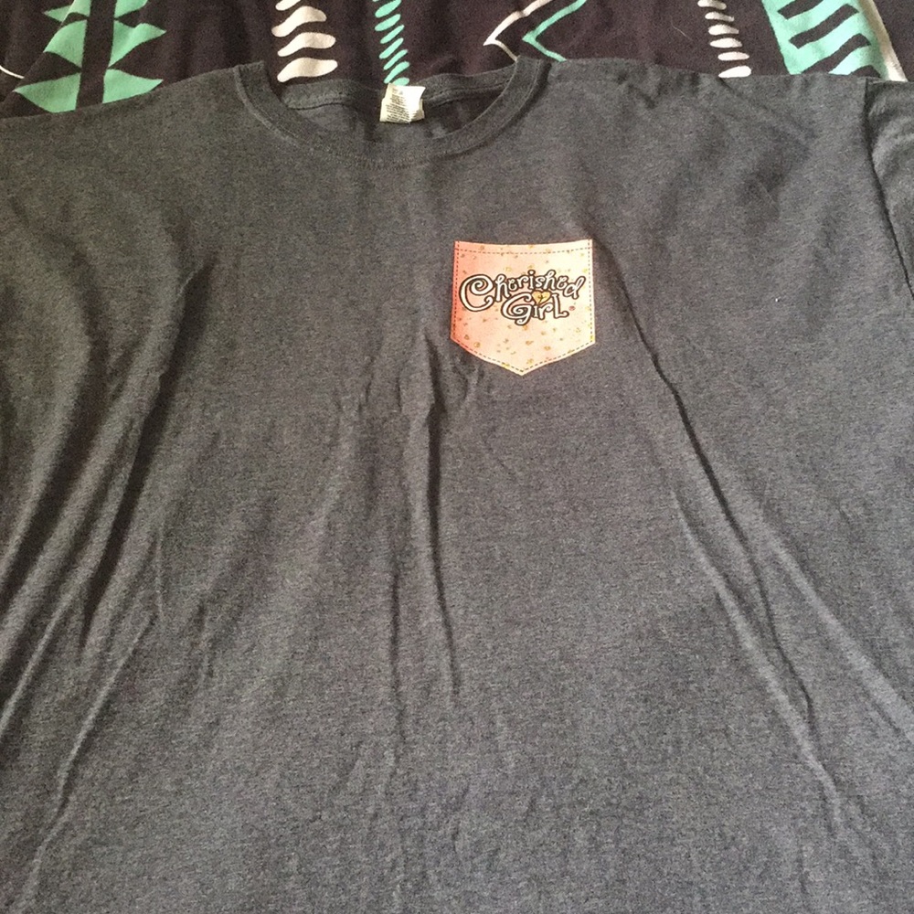 Grey “Cherished Girl” shirt